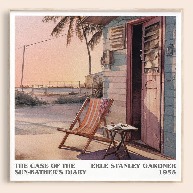 Case of the Sun Bather's Diary Literary Art Print by E. Gardner