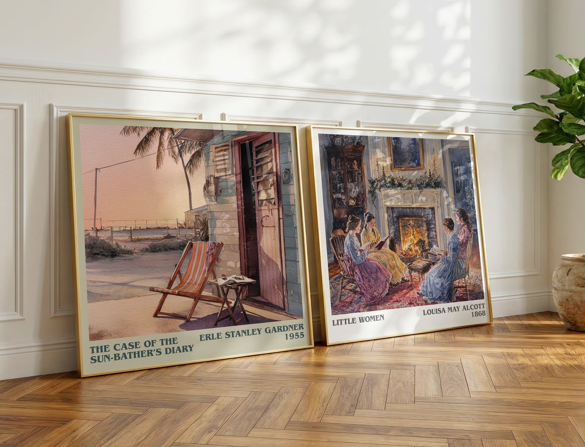 The Case of the Sun Bather's Diary book poster packaging – museum-quality print rolled in protective tube