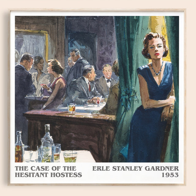 Case of the Hesitant Hostess Literary Art Print by E. Gardner