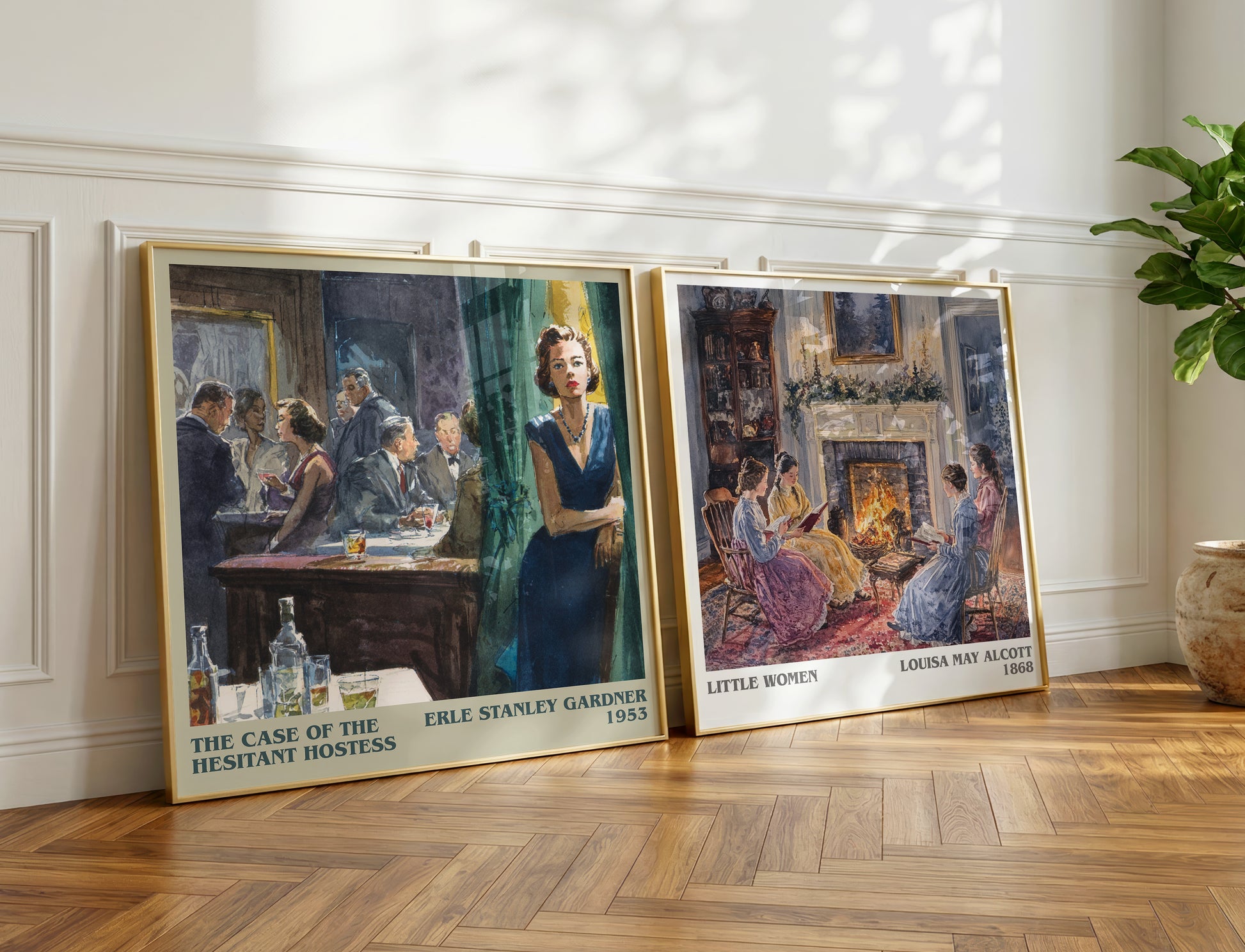 The Case of the Hesitant Hostess book poster packaging – museum-quality print rolled in protective tube