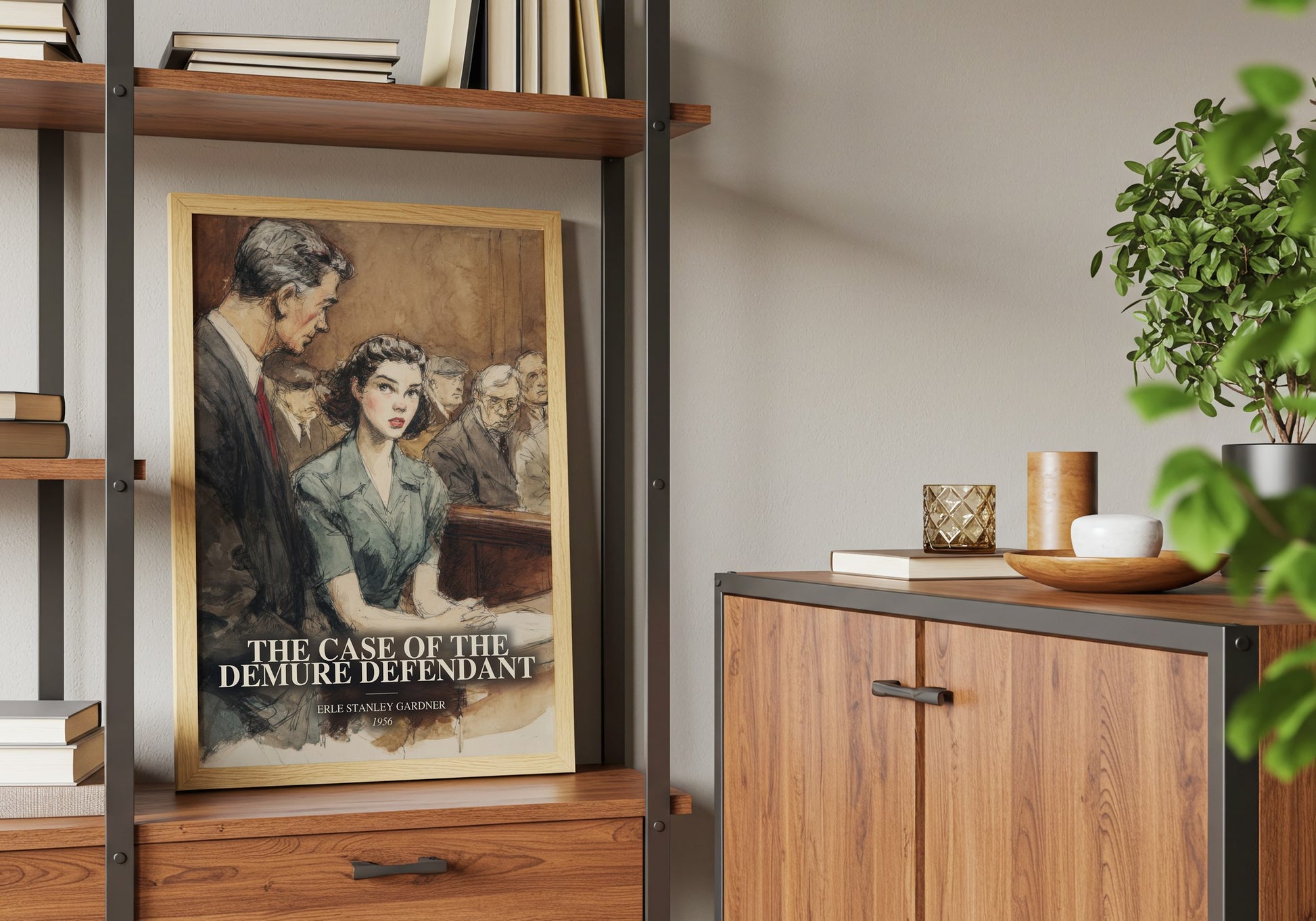 The Case Of The Demure Defendant book watercolour illustration paper finish options – matte satin gloss
