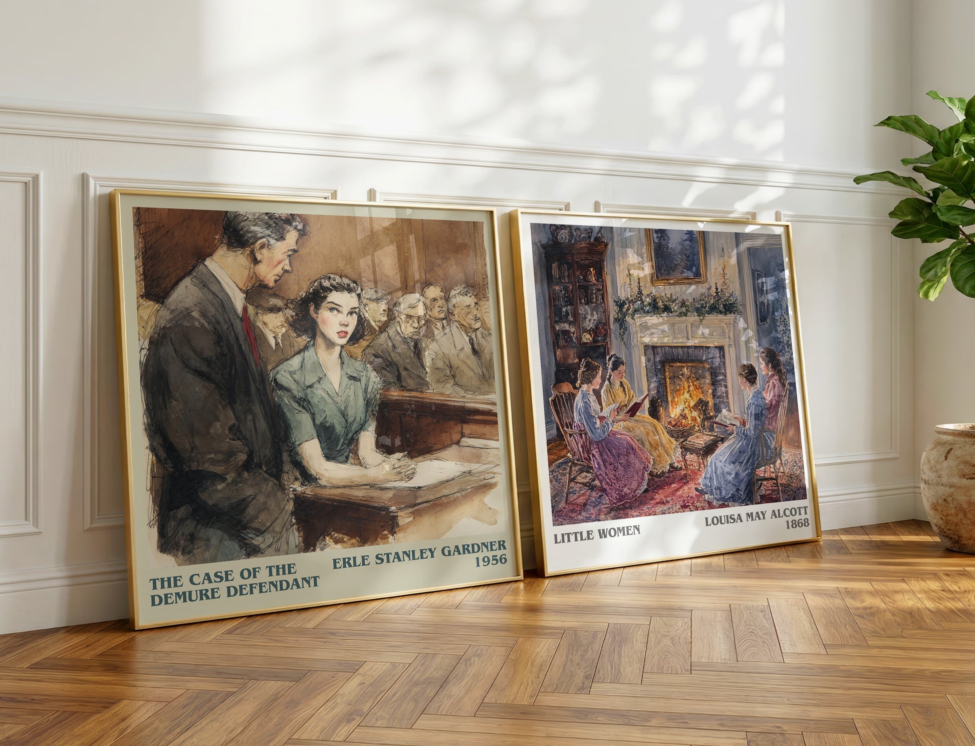 The Case of the Demure Defendant book poster packaging – museum-quality print rolled in protective tube