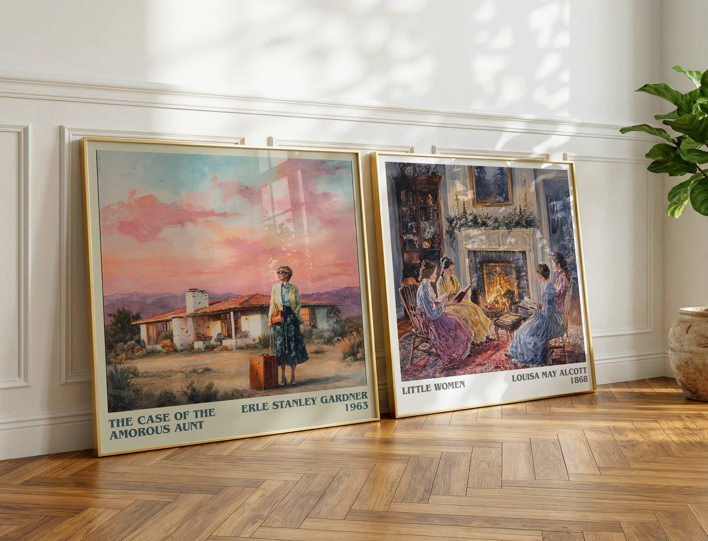The Case of the Amorous Aunt book poster packaging – museum-quality print rolled in protective tube