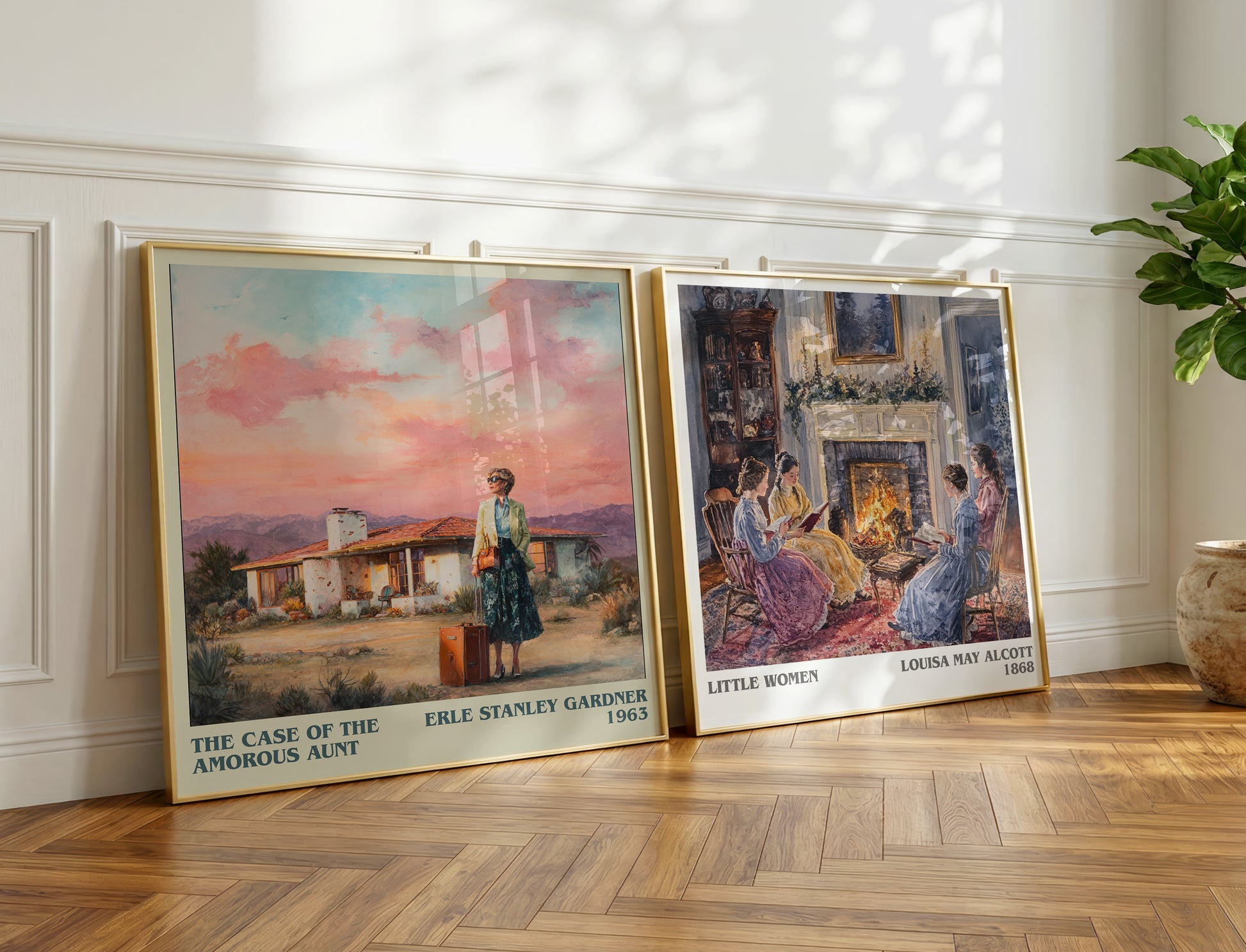 The Case of the Amorous Aunt book poster packaging – museum-quality print rolled in protective tube