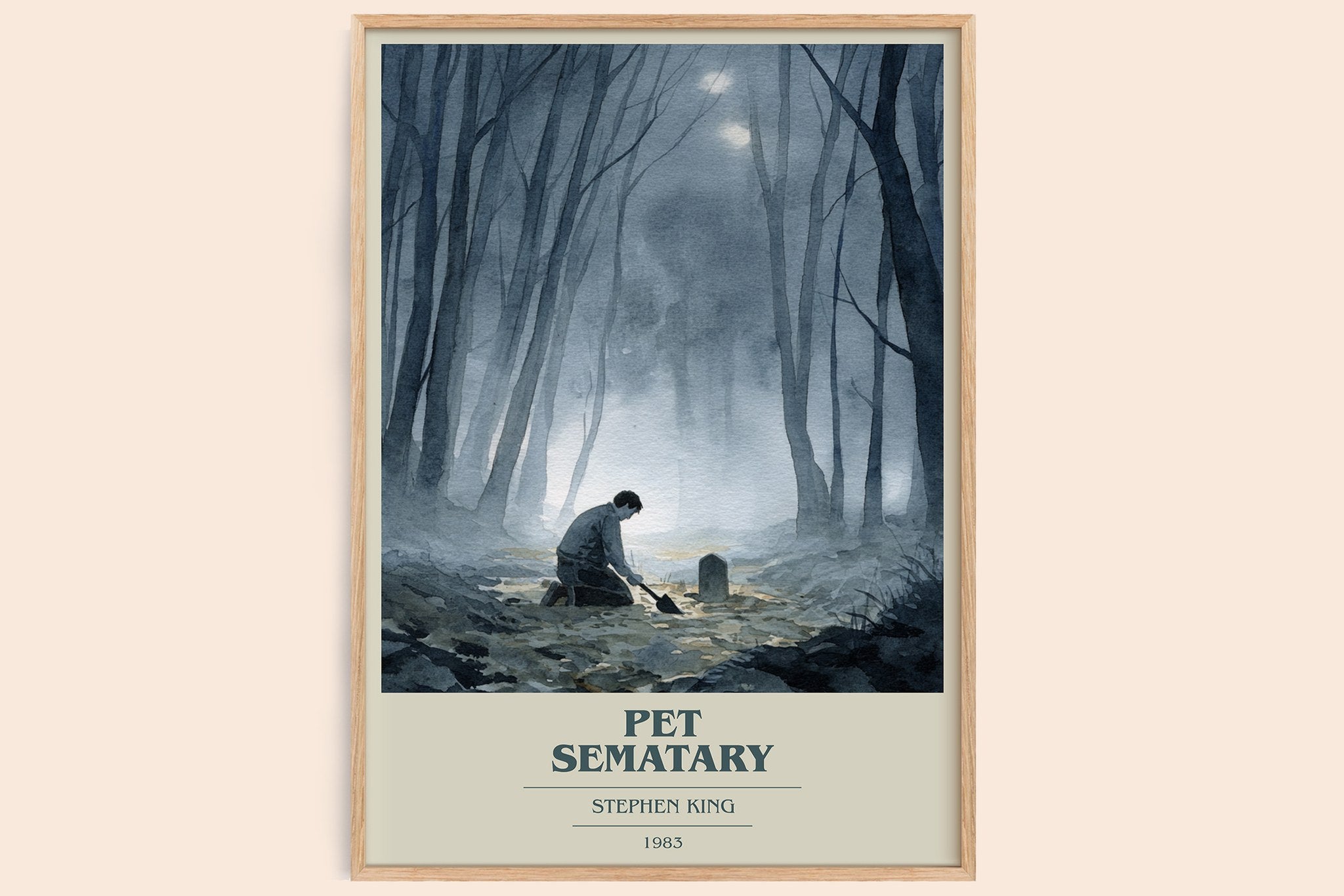 Pet Sematary Book Cover Poster by Stephen King