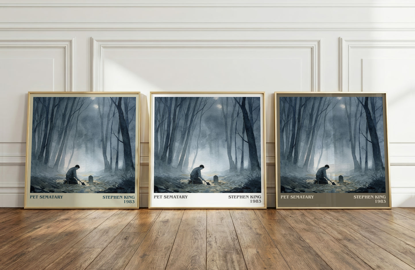 Pet Sematary literary print framed by window – literary home decor