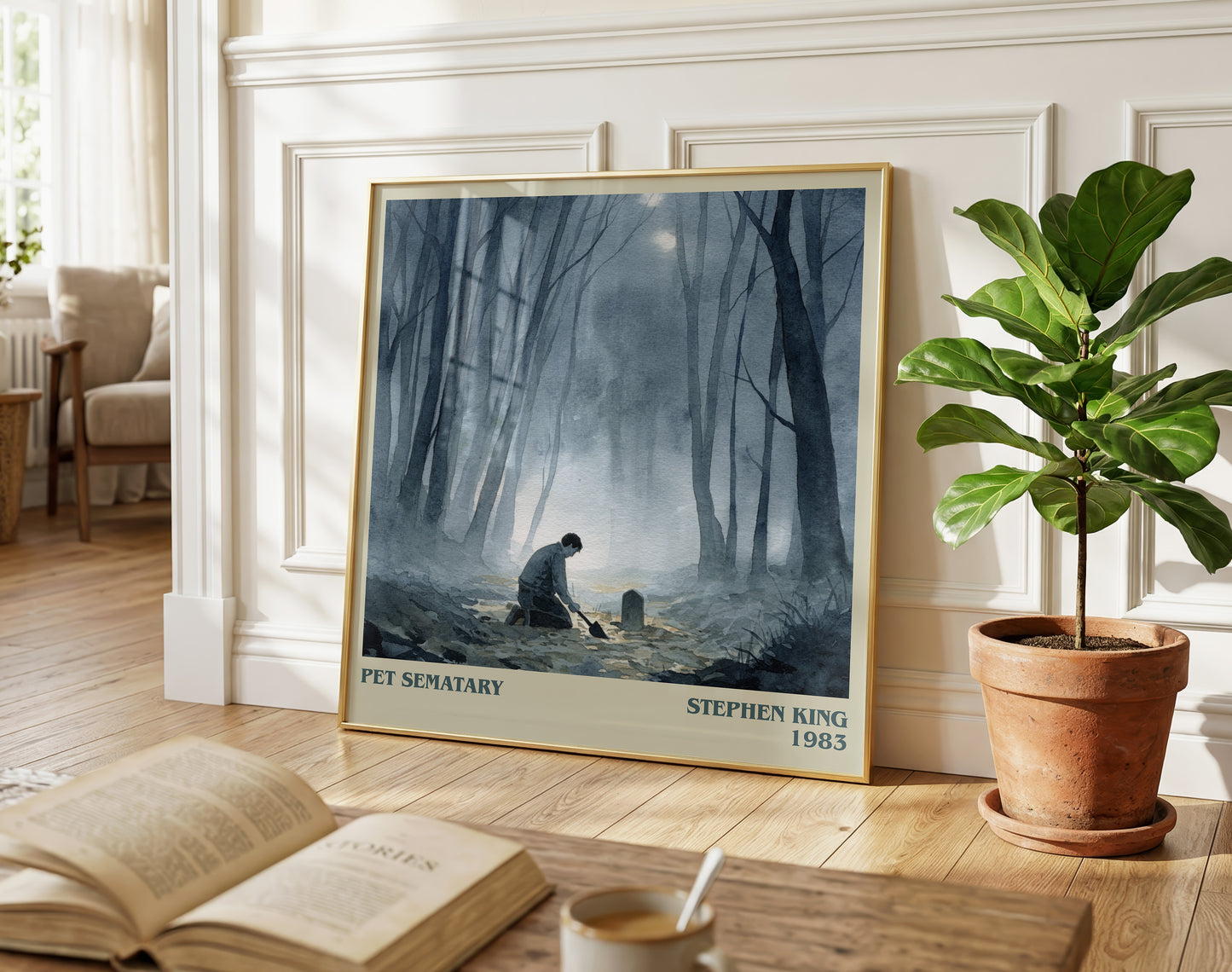 Pet Sematary literary poster paired in gallery wall – literary art prints