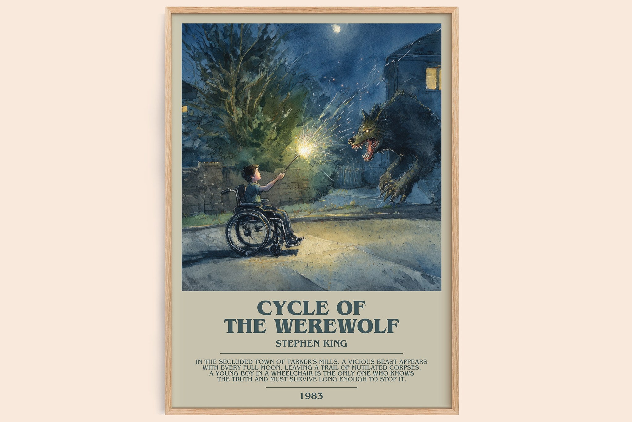 Cycle of the Werewolf Bookish Wall Art by Stephen King