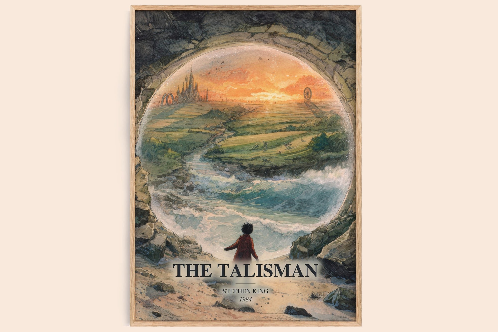The Talisman watercolour book poster by Stephen King – framed literary art print