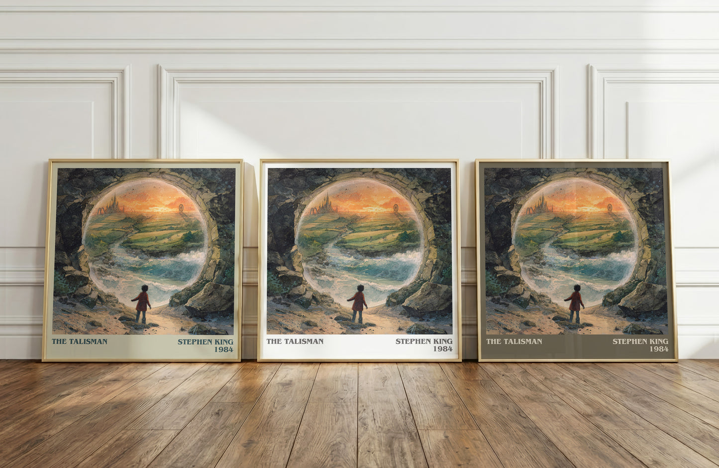 The Talisman literary print framed by window – literary home decor