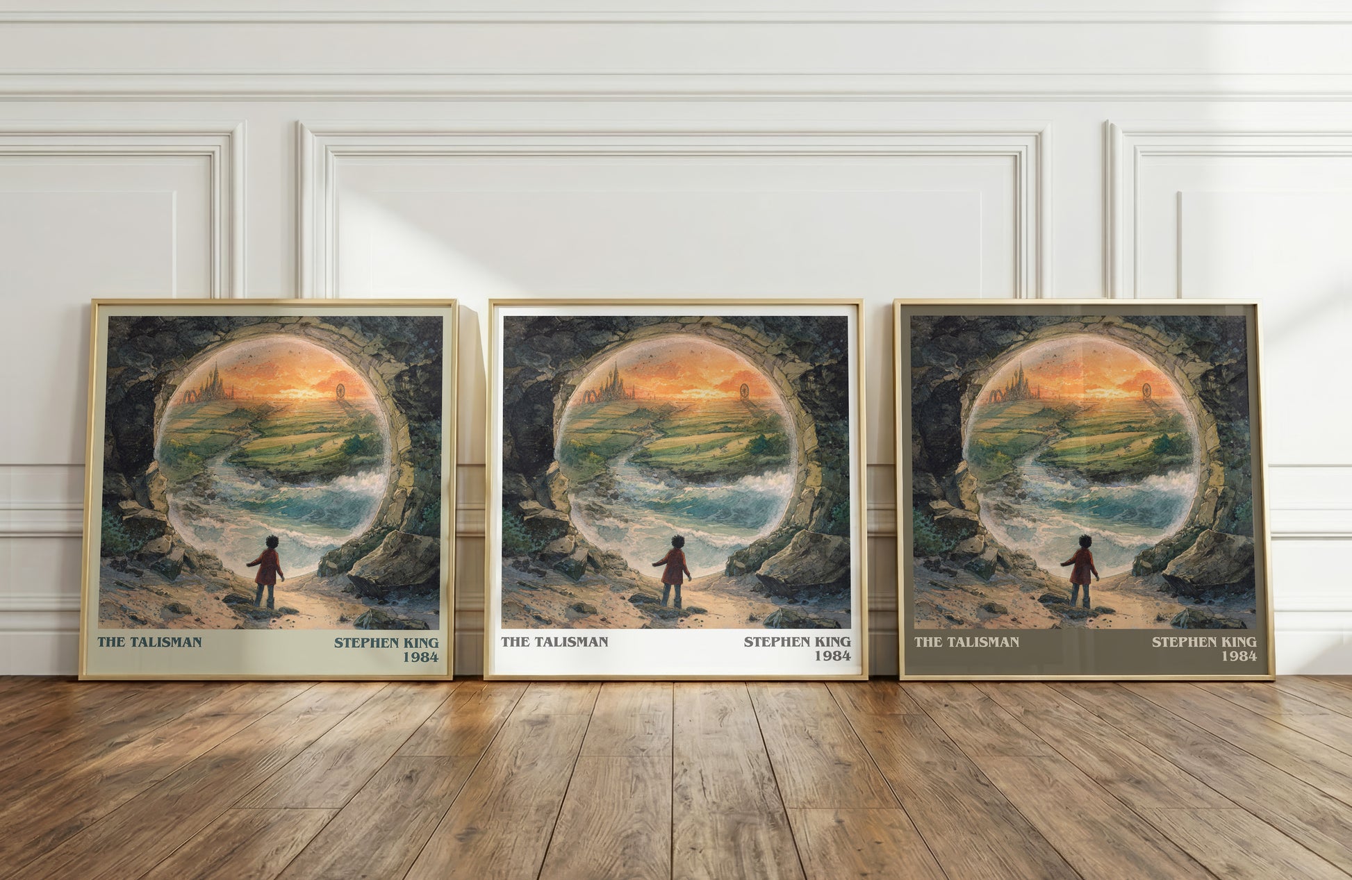 The Talisman literary print framed by window – literary home decor