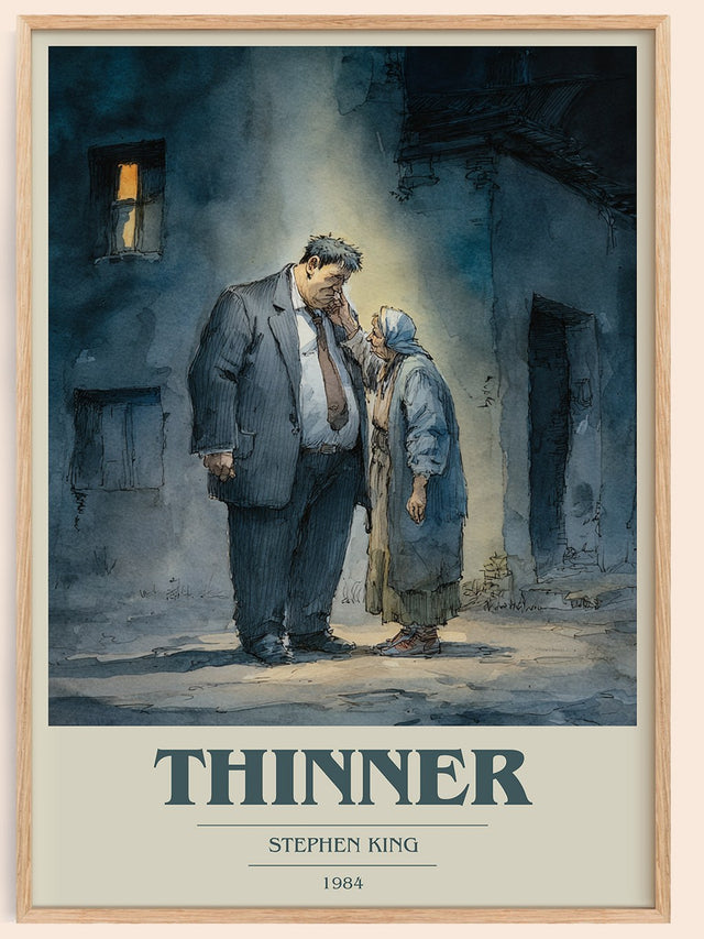 Thinner Book Cover Poster by Stephen King
