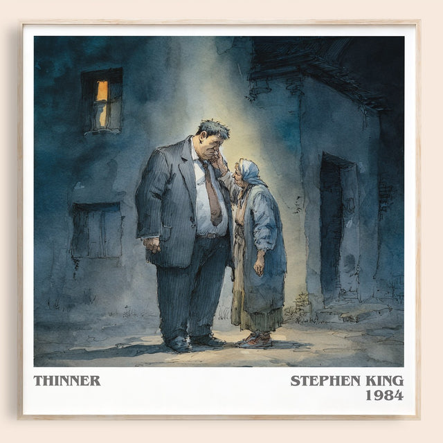 Thinner Literary Art Print by Stephen King