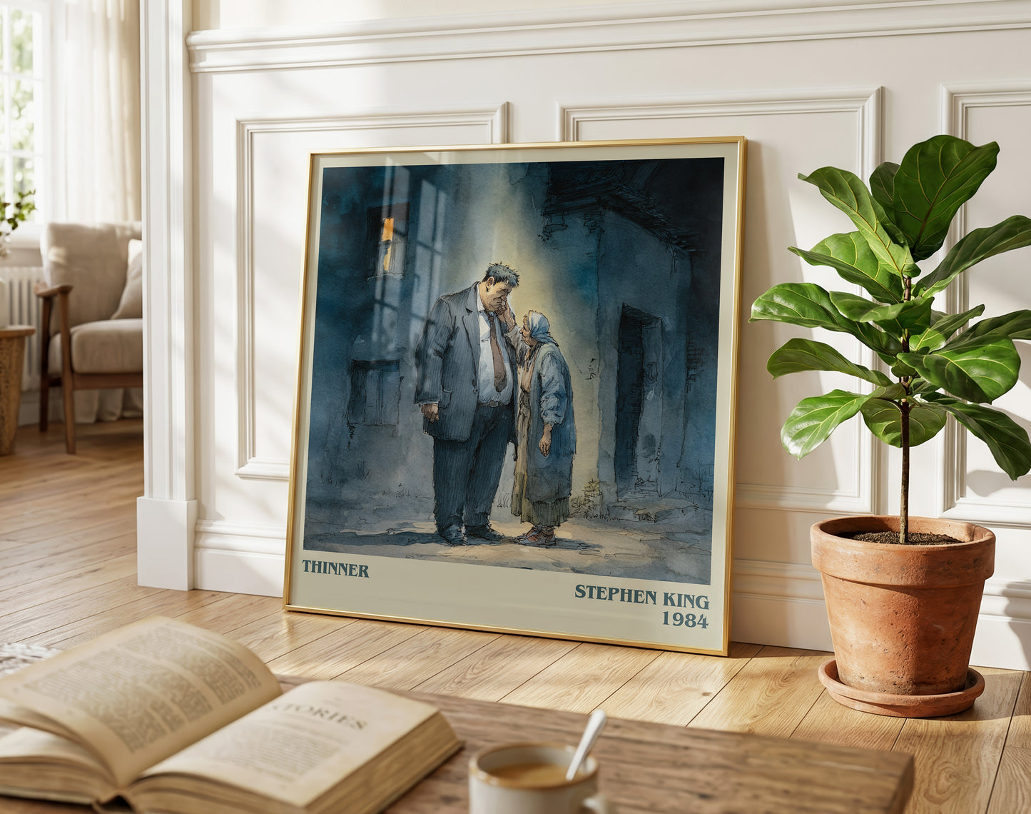Thinner literary poster paired in gallery wall – literary art prints
