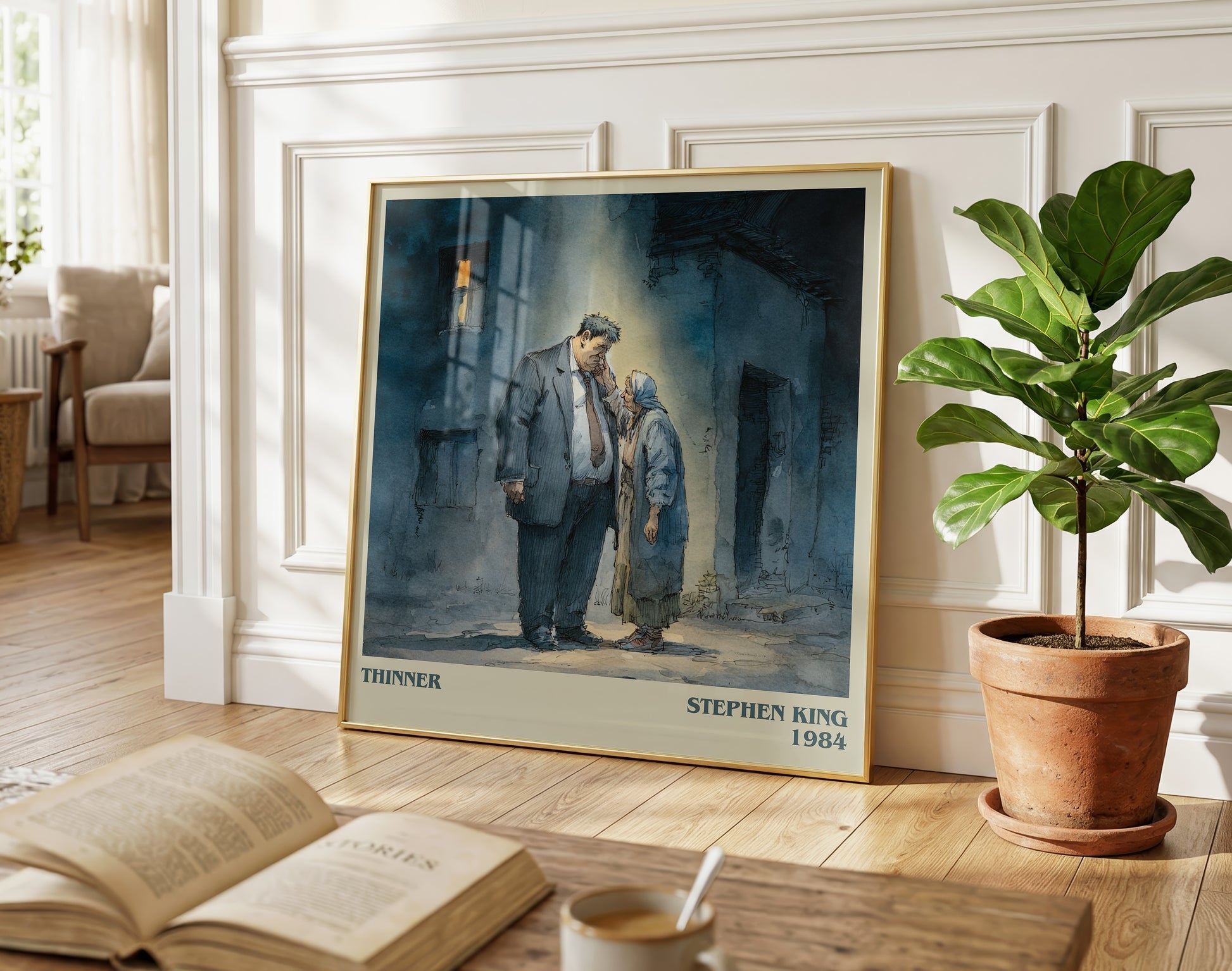 Thinner literary poster paired in gallery wall – literary art prints