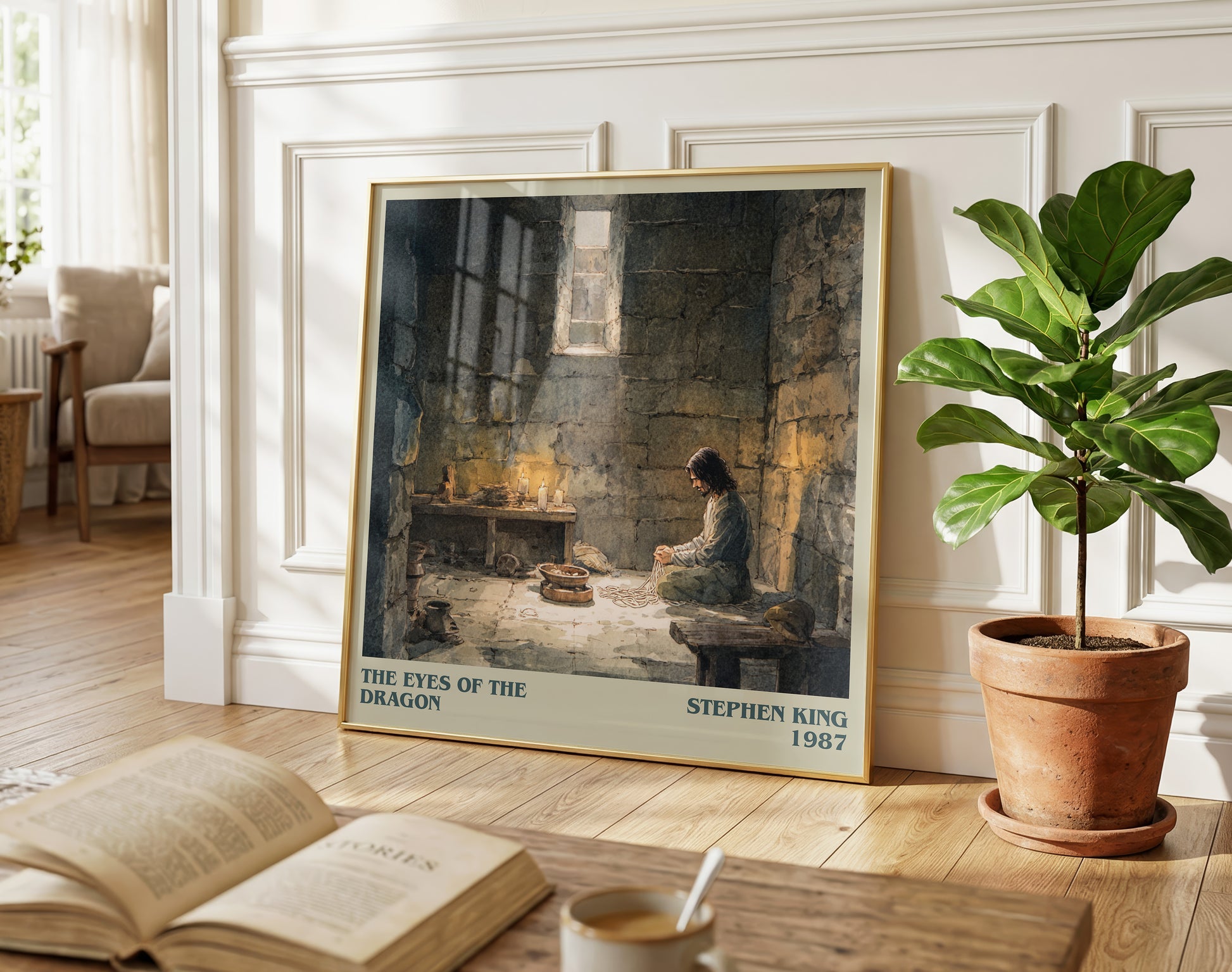 The Eyes Of The Dragon literary poster paired in gallery wall – literary art prints