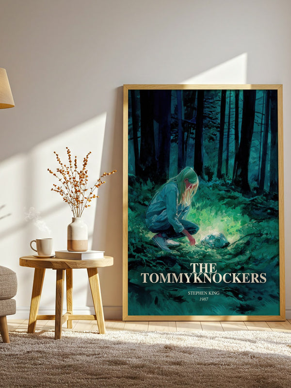 The Tommyknockers watercolour print in frame leaning in hallway – sci fi wall art