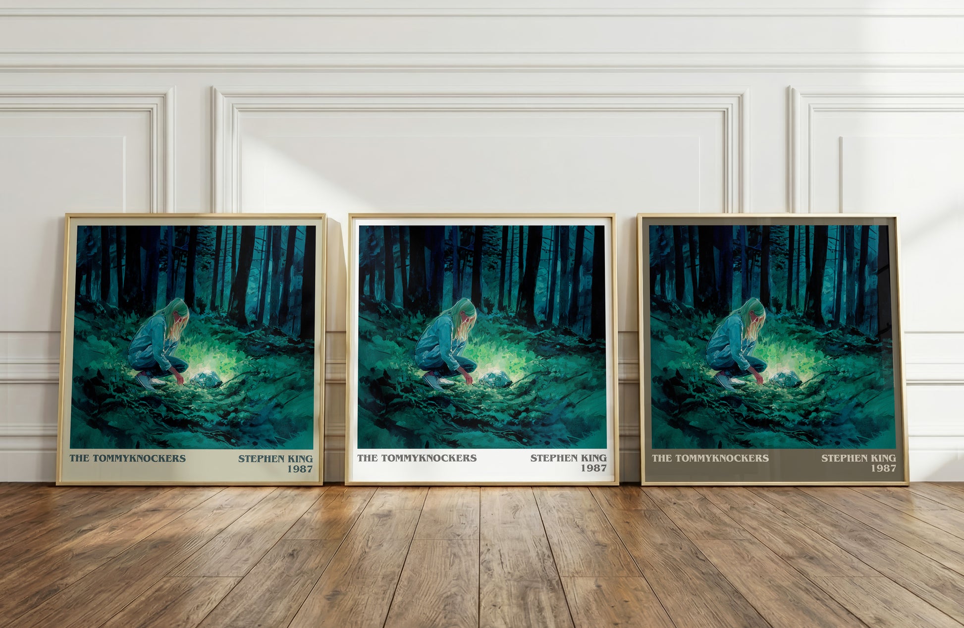 The Tommyknockers literary print framed by window – literary home decor