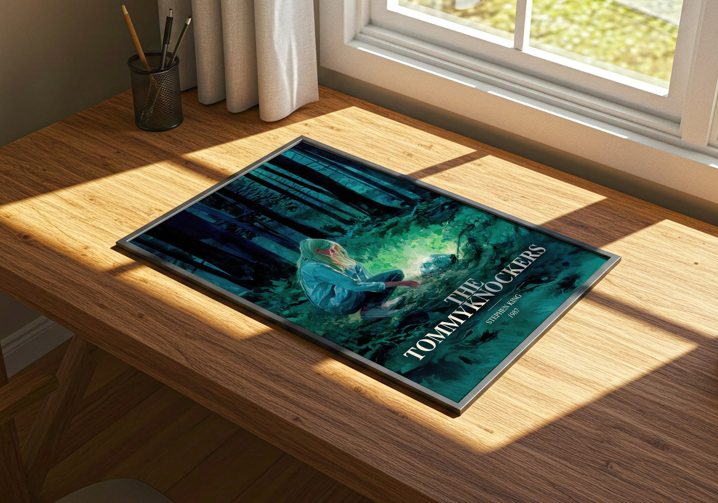The Tommyknockers watercolour book poster framed on wall – sci fi wall art