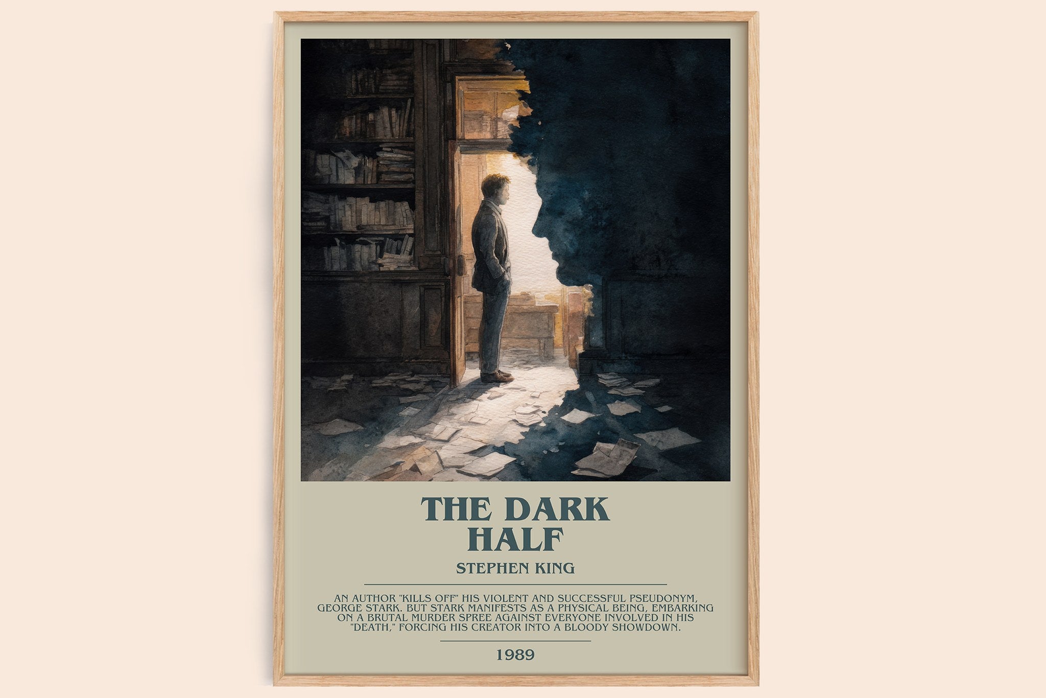 The Dark Half Bookish Wall Art by Stephen King