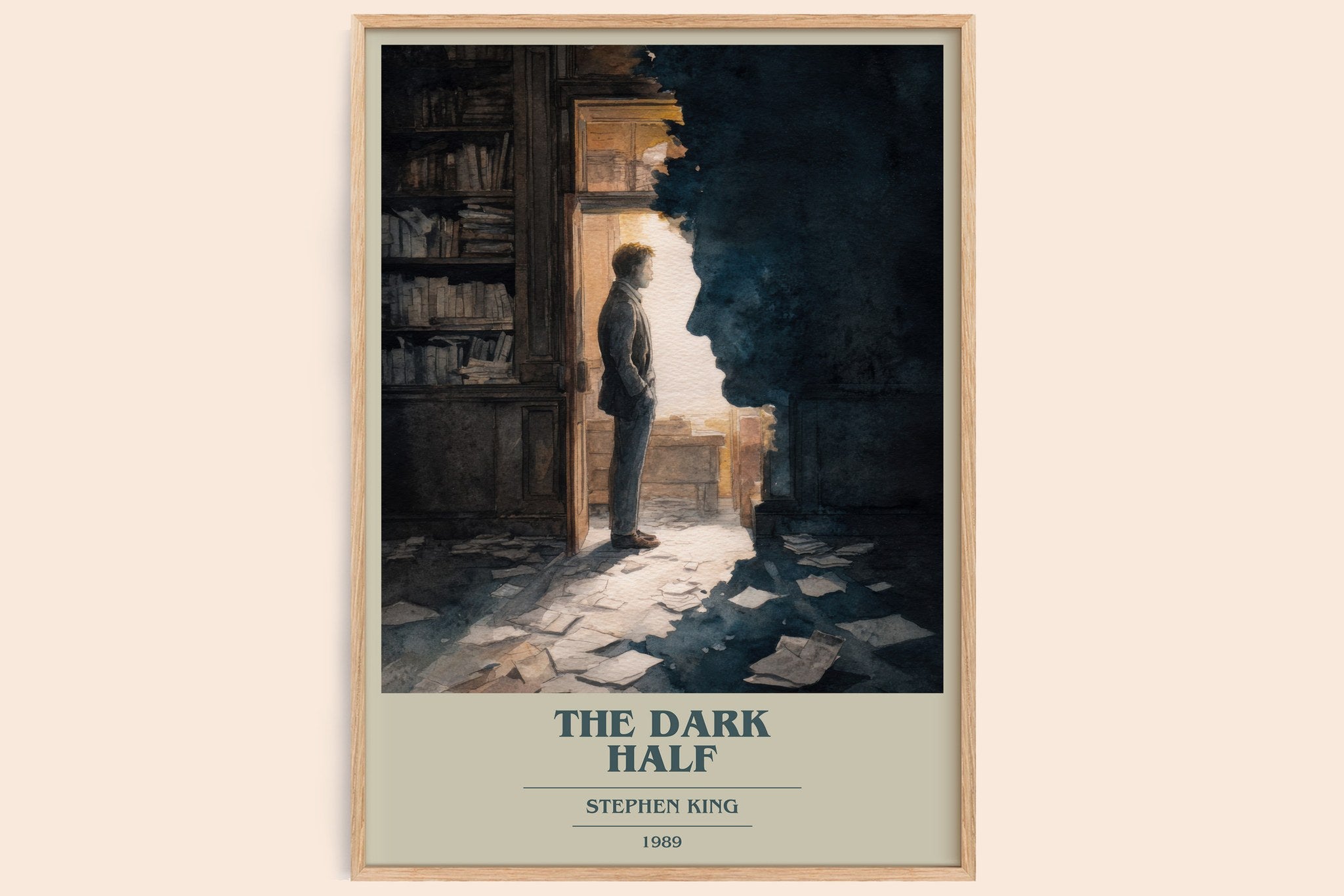 The Dark Half Book Cover Poster by Stephen King