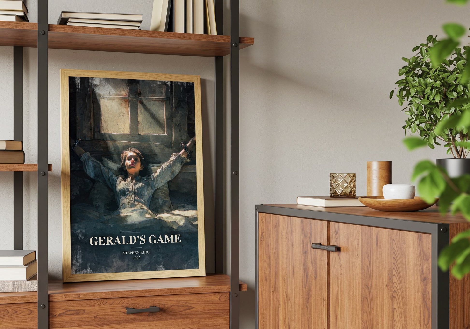 Gerald'S Game book watercolour illustration paper finish options – matte satin gloss
