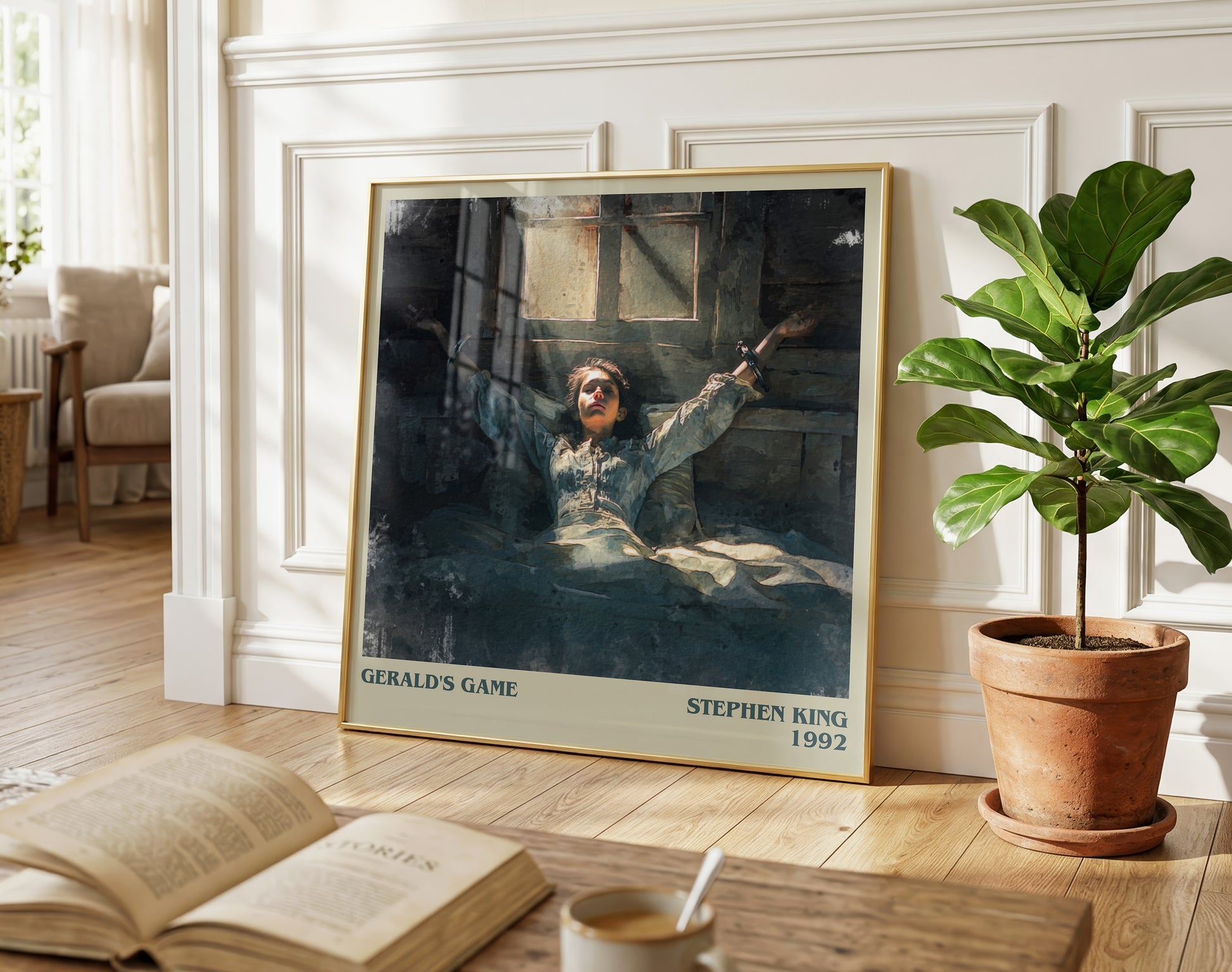 Gerald's Game literary poster paired in gallery wall – literary art prints