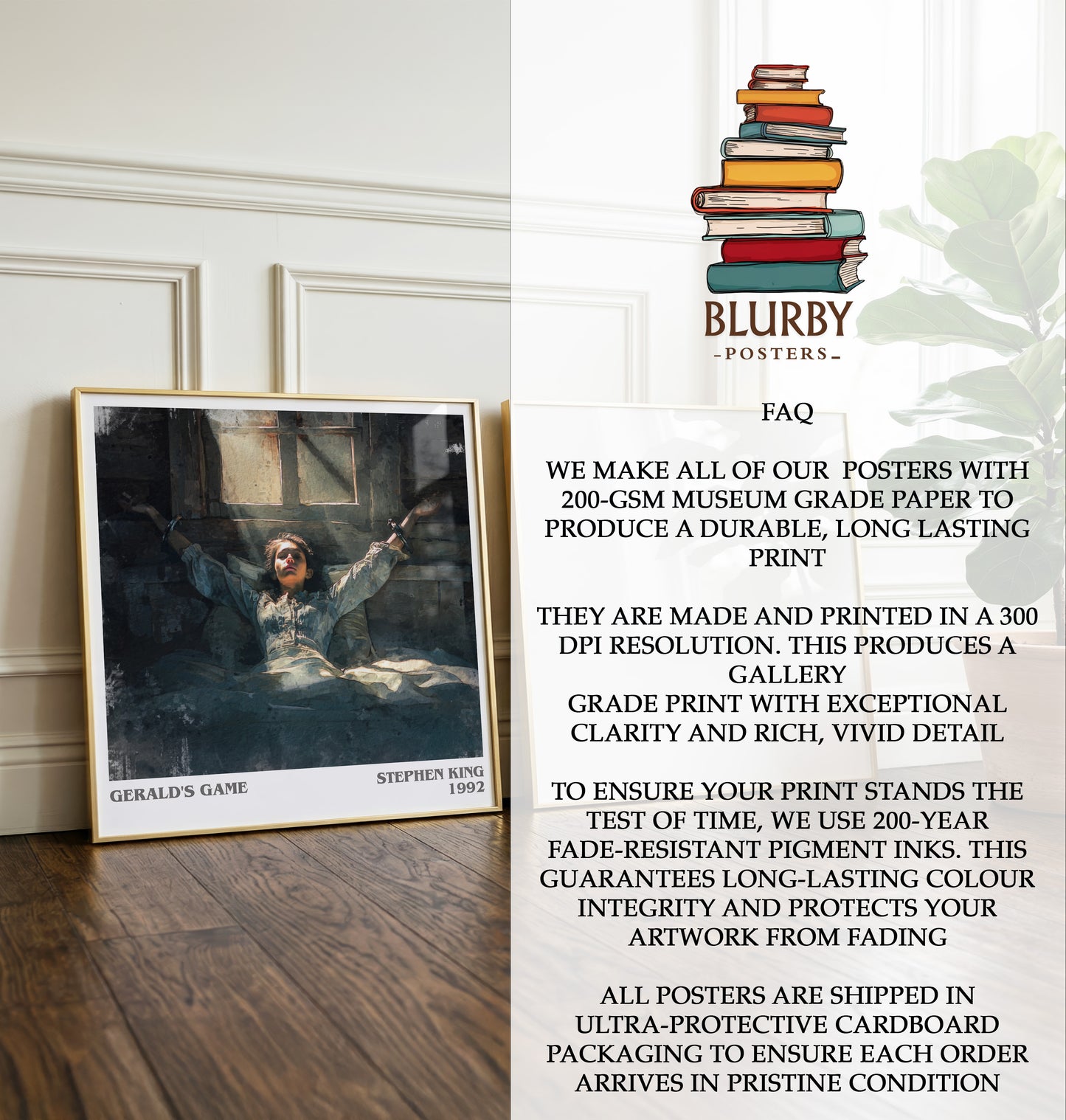 Gerald's Game Literary Art Print by Stephen King