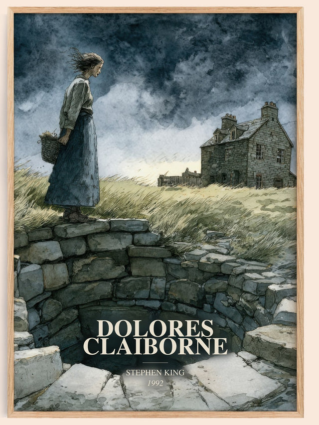 Dolores Claiborne Book Watercolour Illustration by Stephen King