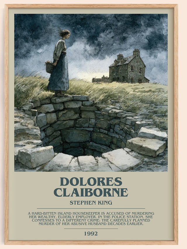 Dolores Claiborne Bookish Wall Art by Stephen King