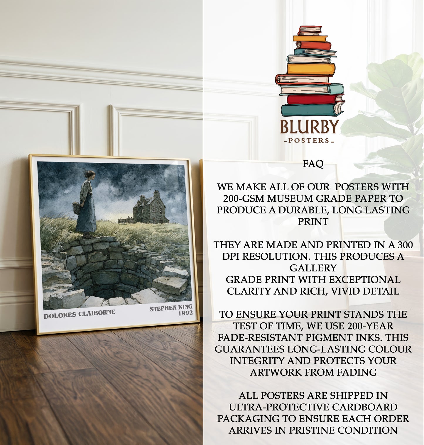 Dolores Claiborne Literary Art Print by Stephen King
