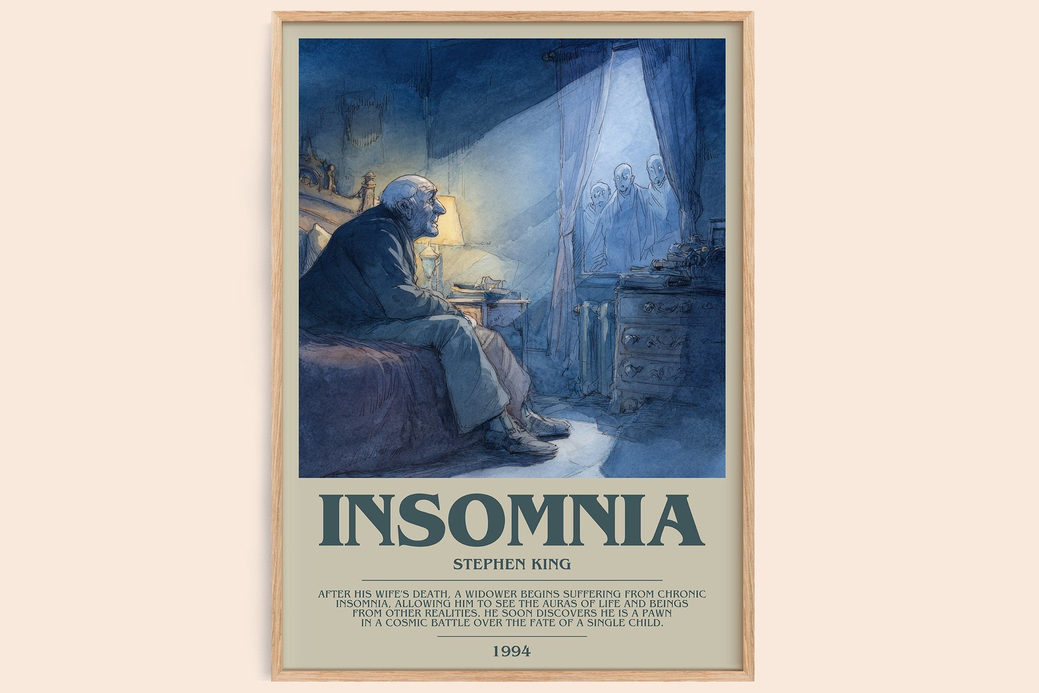 Insomnia Bookish Wall Art by Stephen King