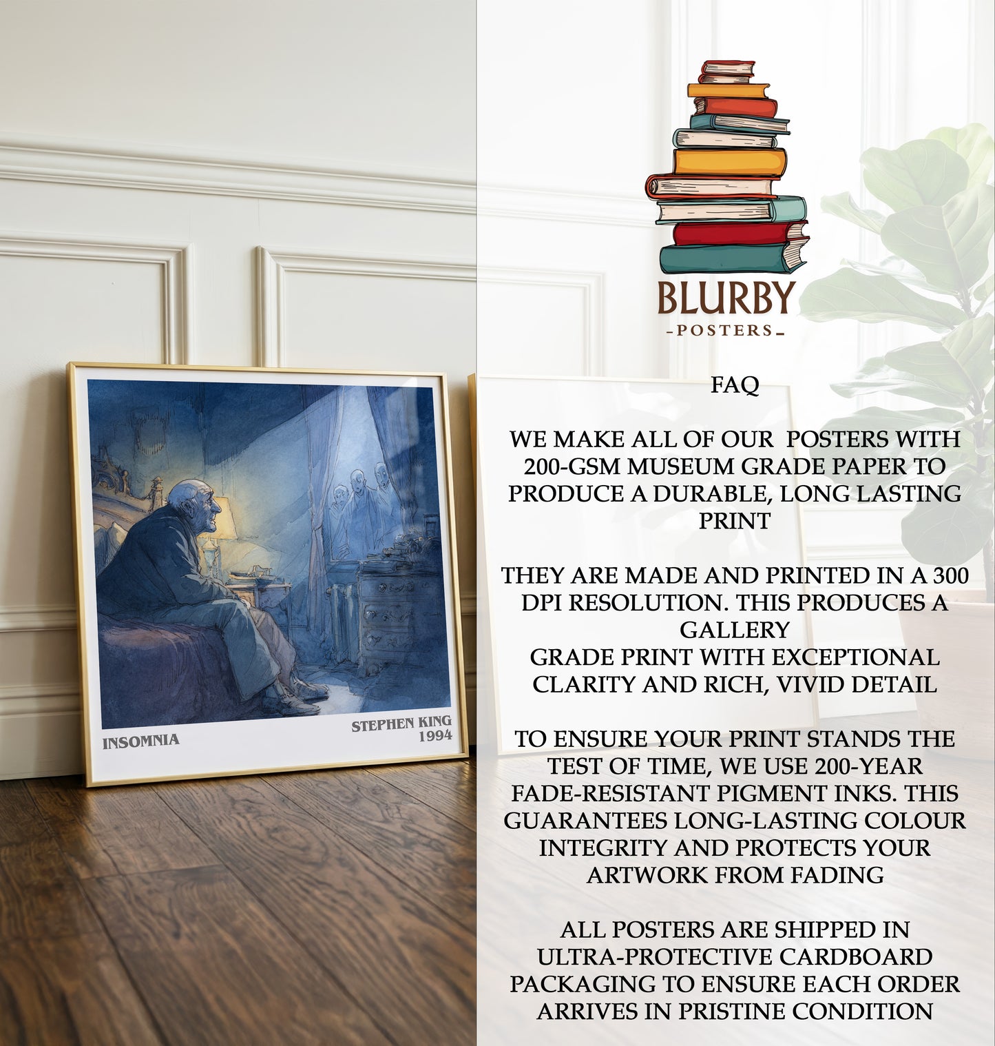Insomnia Literary Art Print by Stephen King