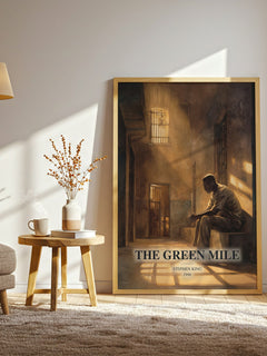 The Green Mile watercolour print in frame leaning in hallway – horror wall art