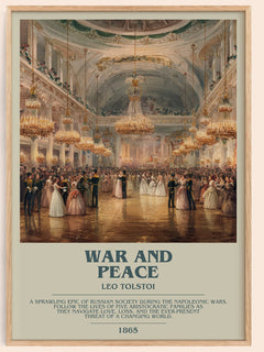 War and Peace Bookish Wall Art by Leo Tolstoi