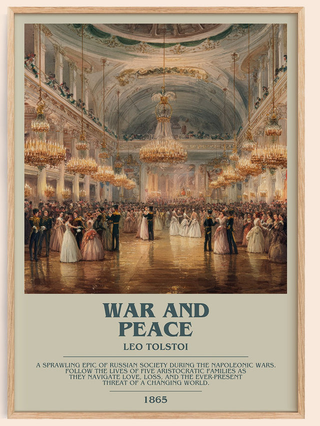 War and Peace Bookish Wall Art by Leo Tolstoi