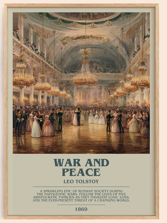 War and Peace Bookish Wall Art by Leo Tolstoi