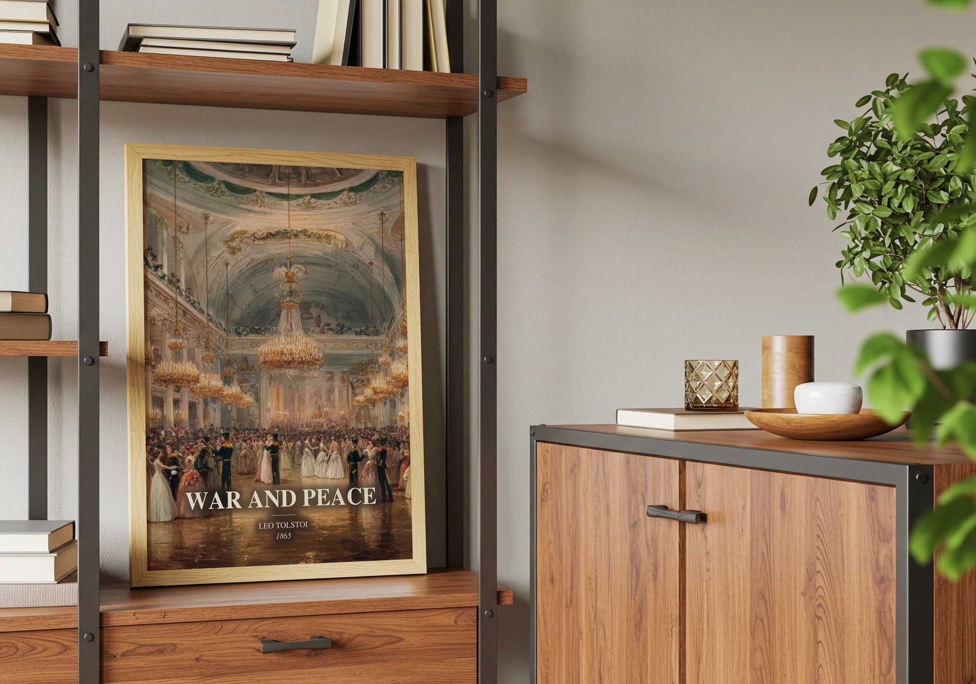 War And Peace book watercolour illustration paper finish options – matte satin gloss