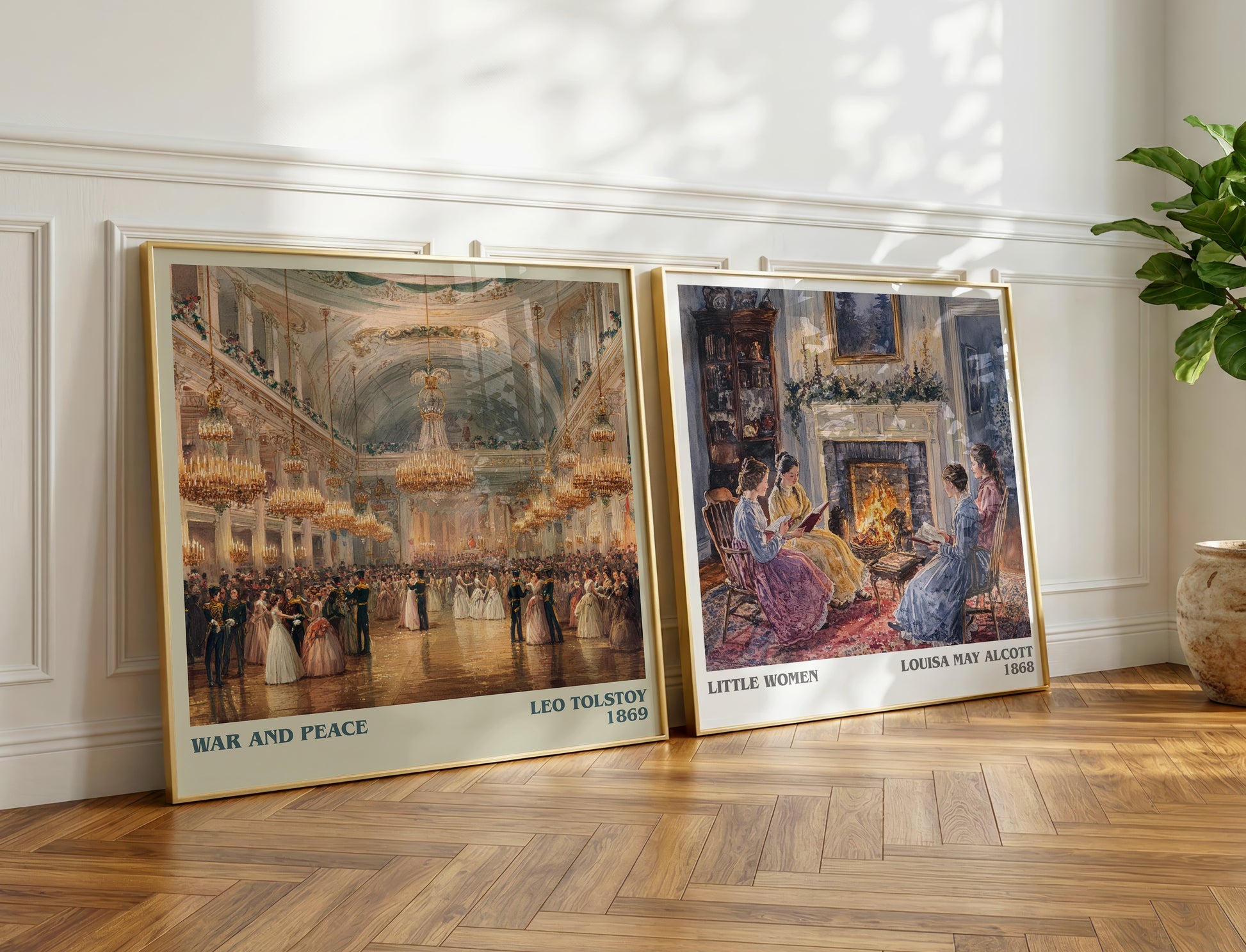 War and Peace book poster packaging – museum-quality print rolled in protective tube
