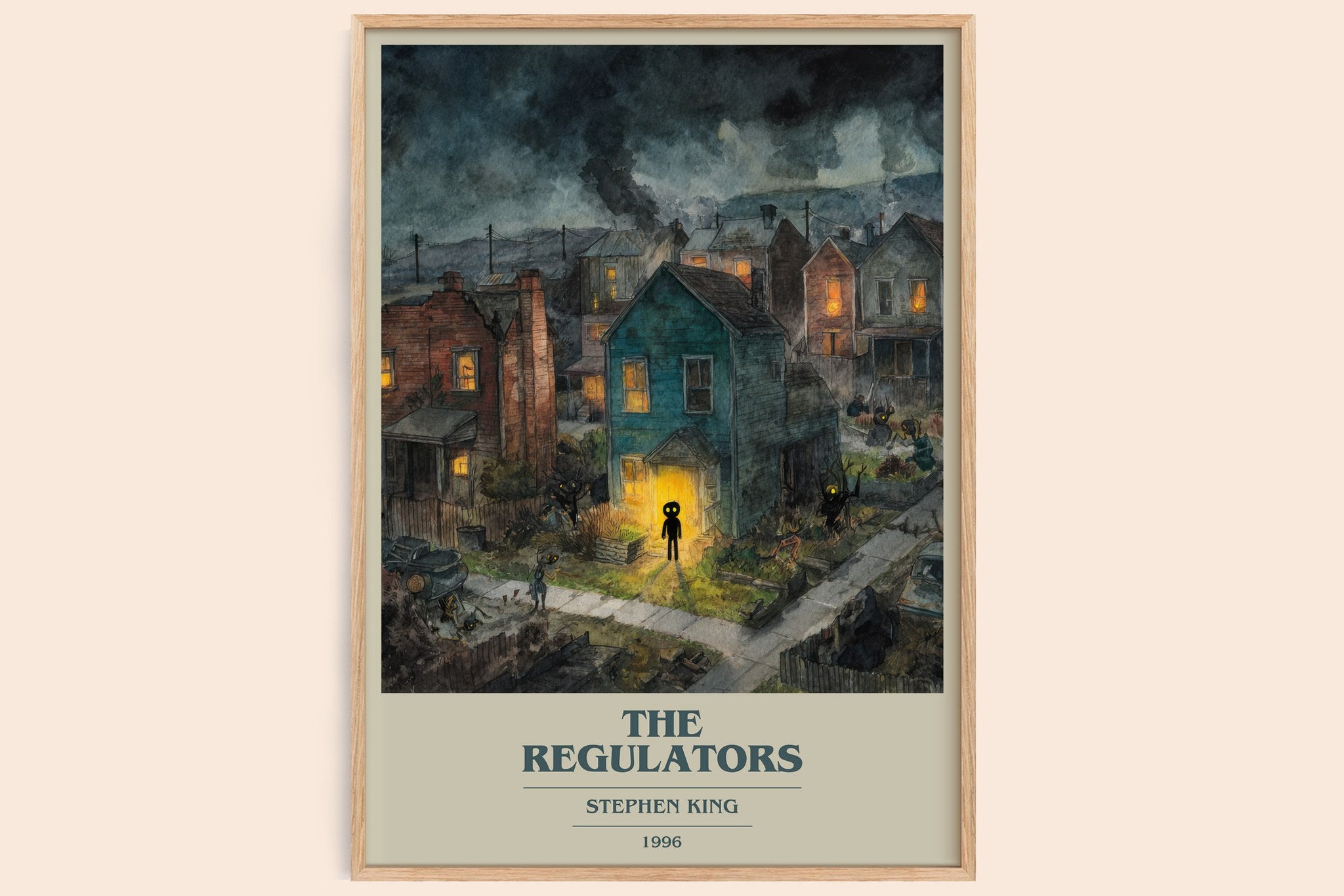 The Regulators Book Cover Poster by Stephen King
