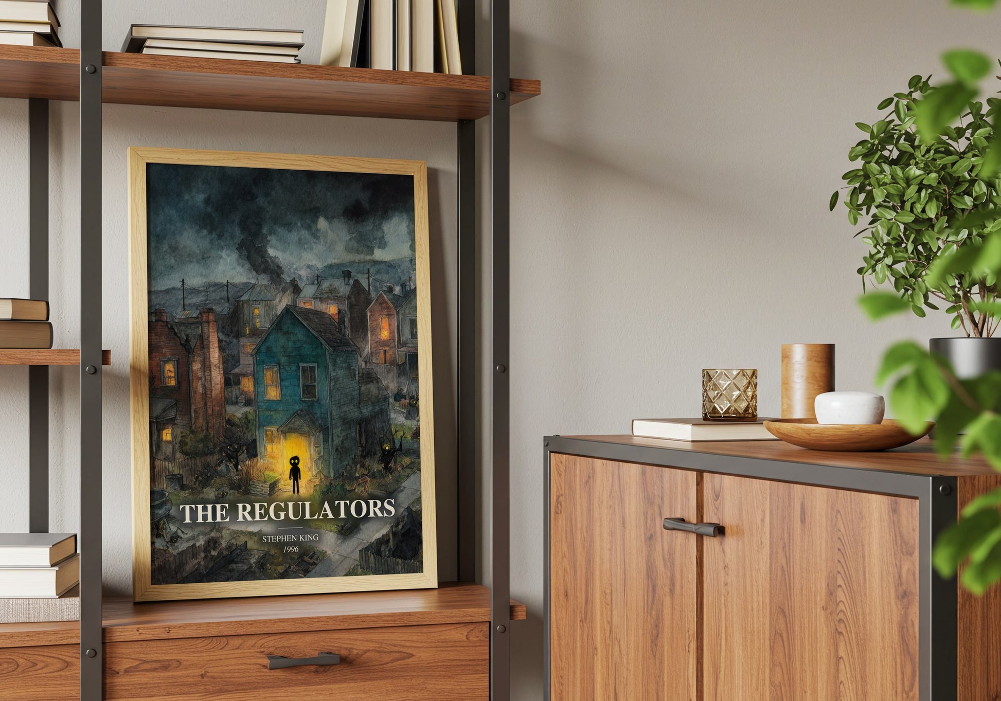 The Regulators book watercolour illustration paper finish options – matte satin gloss