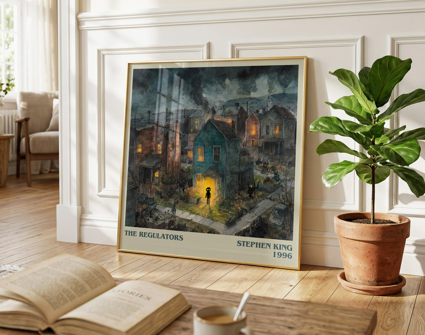 The Regulators literary poster paired in gallery wall – literary art prints