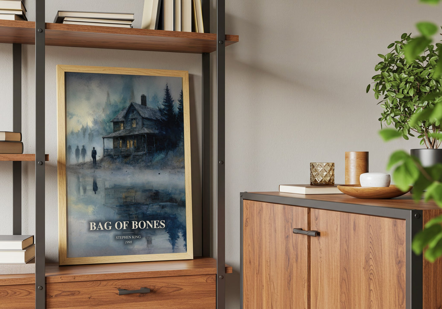 Bag Of Bones book watercolour illustration paper finish options – matte satin gloss