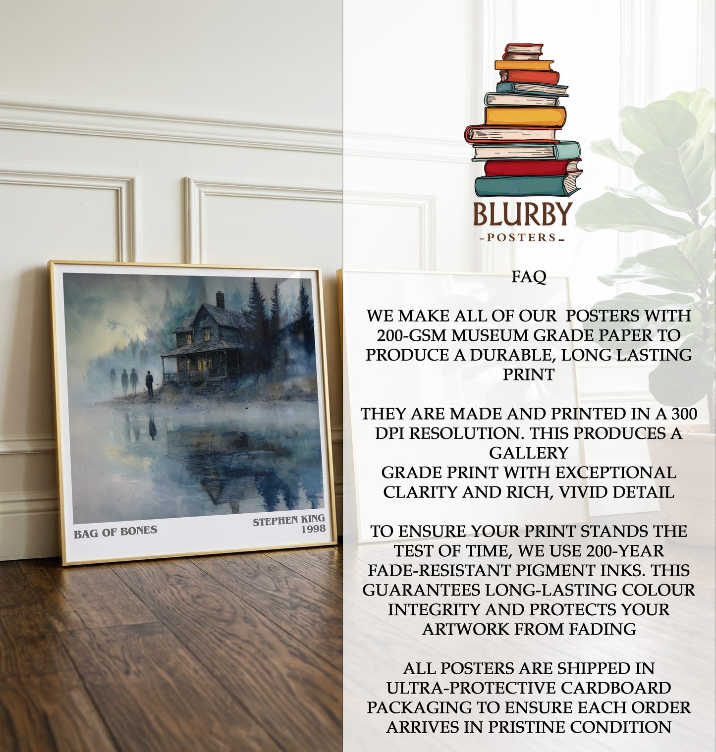 Bag of Bones Literary Art Print by Stephen King