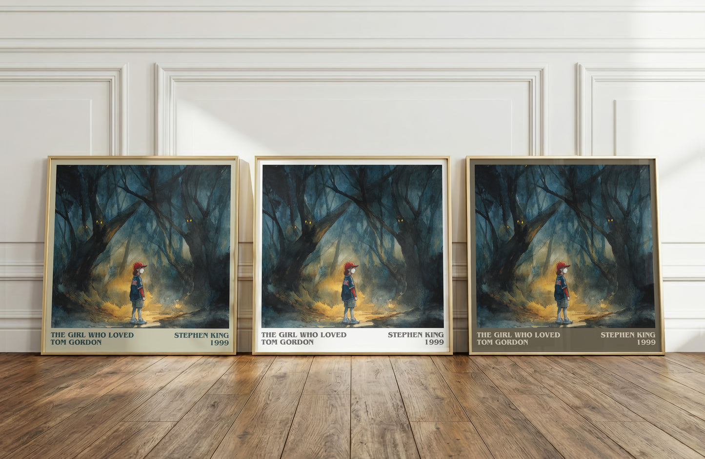 The Girl Who Loved Tom Gordon literary print framed by window – literary home decor