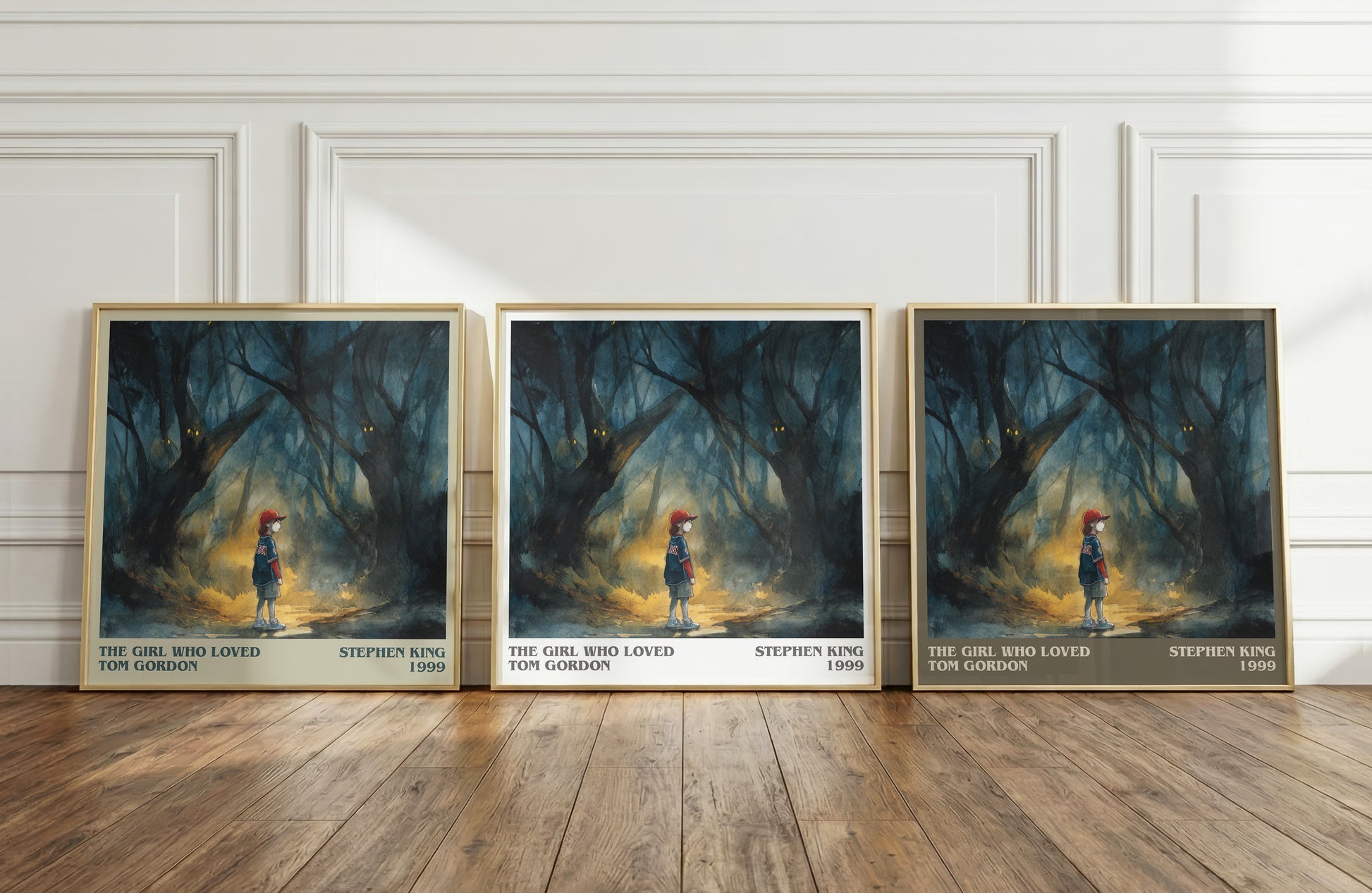 The Girl Who Loved Tom Gordon literary print framed by window – literary home decor