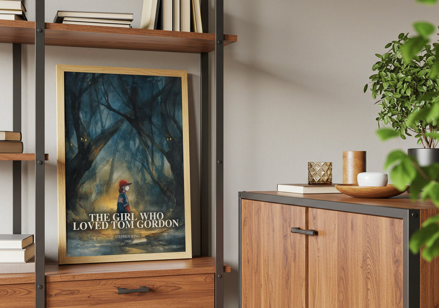 The Girl Who Loved Tom Gordon book watercolour illustration paper finish options – matte satin gloss
