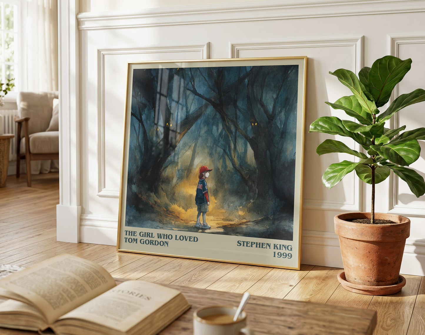 The Girl Who Loved Tom Gordon literary poster paired in gallery wall – literary art prints
