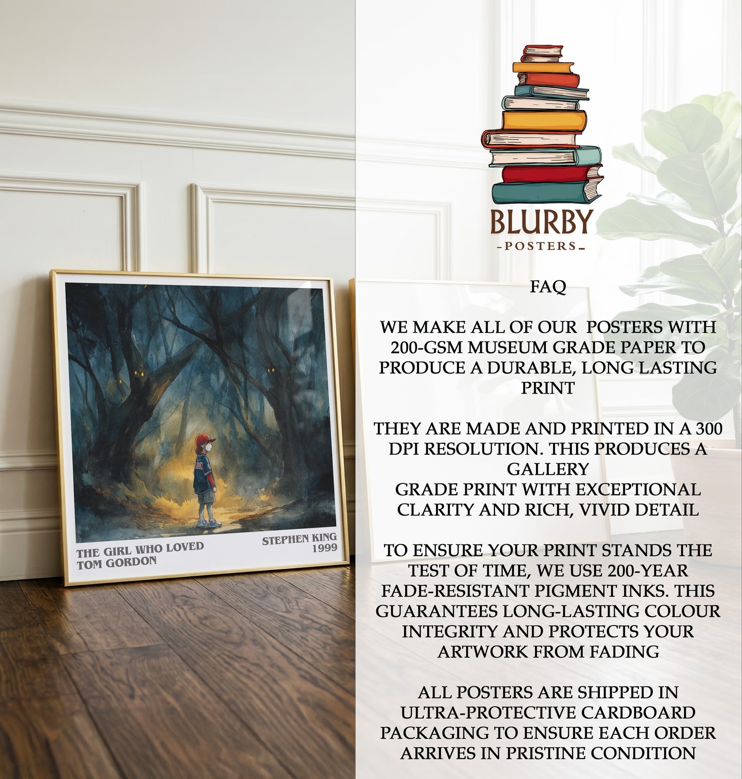 The Girl Who Loved Tom Gordon Literary Art Print by Stephen King