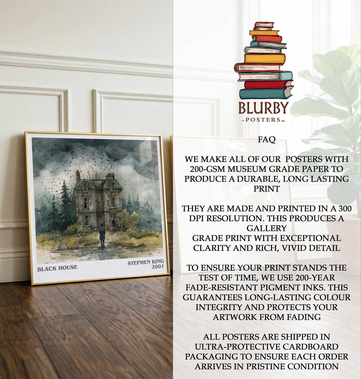 Black House Literary Art Print by Stephen King